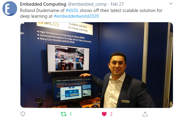 Embedded ComputingのTwitterより