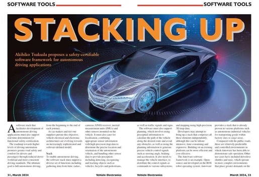 A Safety-Certifiable Software Framework for Autonomous Driving Applications