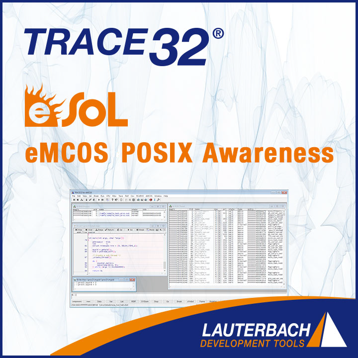 Lauterbach Support for eMCOS® POSIX